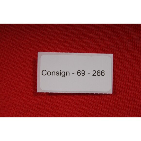 Zadig & Voltaire Womens Love Sweater Medium Red Wool Pullover Logo Sleeve - Picture 7 of 9